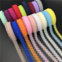 10yards/lot 5/8" (15mm) Lace Ribbon Bilateral Handicrafts Embroidered Net Lace Trim Fabric Ribbon DIY Sewing Skirt Accessories Fabric  Material