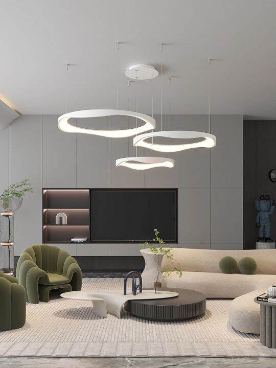 cod-living-room-chandelier-modern-minimalist-cream-ring-dining-bar-white-bedroom-lamps