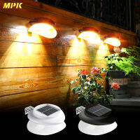 Outdoors 9LED Solar Power Gutter Light Fence Wall Path Lamp Auto Brightness Home Garden Garage Porch Lamp Waterproof IP65