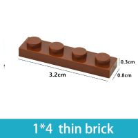 DIY Building Blocks 1x4 Dots Thin Figures Bricks 1*4 Educational Creative Size Compatible With 3710 Plastic Toys For Children