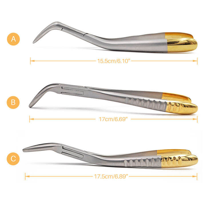 รากฟันชิ้นส่วนที่เหลือ-forcep-การบุกรุกน้อยที่สุดสกัดคีมรากหักขากรรไกรบนล่าง-mandible-สากล