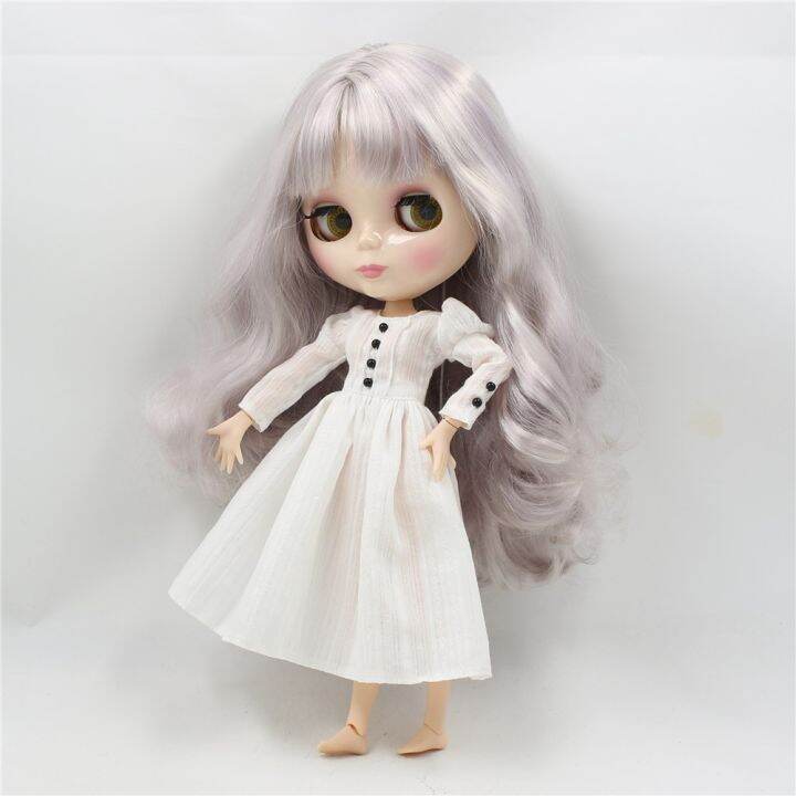 ชุดเดรสขาวสําหรับตุ๊กตา-blyth-doll-icy-licca