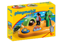 Playmobil 9119 123 Pirate Island Figure เพลย์โมบิล 123 เกาะโจรสลัด(สินค้ารุ่นเก่า ของข้างในสภาพดี แต่กล่องอาจมีตำหนิ)