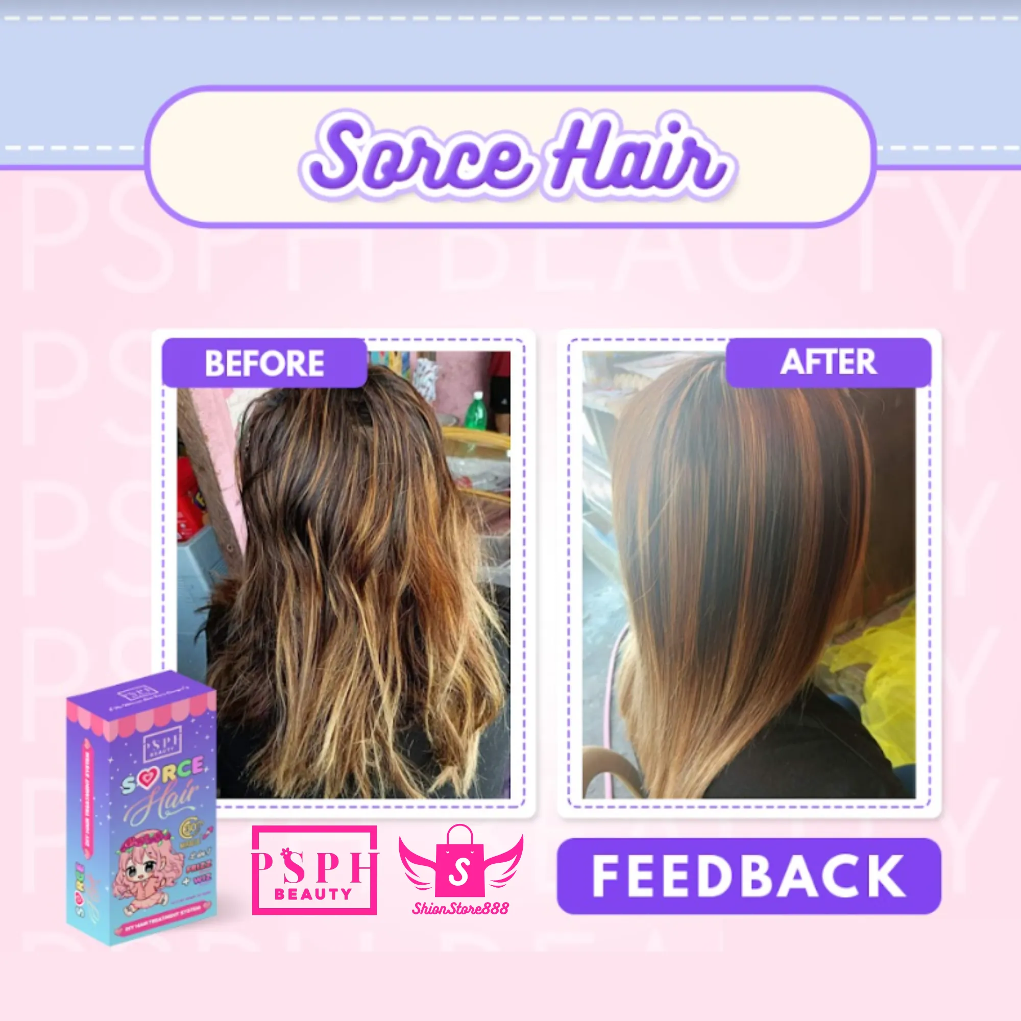 ShionStore888 Sorce Hair DIY Hair Treatment by PSPH Beauty Easy to Use Salon  Quality Hair Treatment at Home for All Hair Types Rebonded, with Hair  Color, Frizzy Hair, Bleached Hair | Lazada
