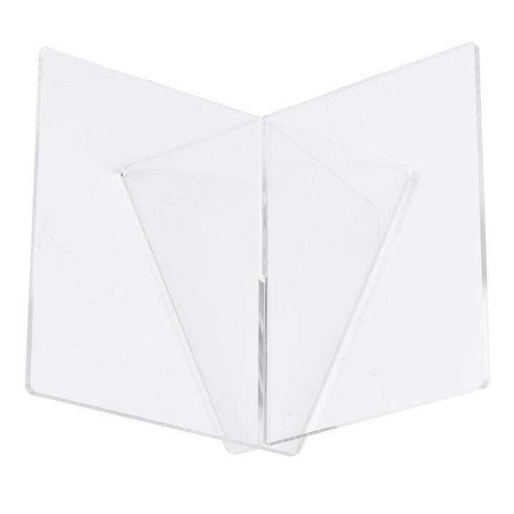 Acrylic Book Stand Displaying Shelf X Shaped Book Rack for Cookbook