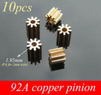 จัดส่งฟรี 10PCS 92A Copper Pinion 9T Metal Gear 0.5M 9 ฟันมอเตอร์ Pinion อะไหล่สำหรับ DIY รุ่น-final1