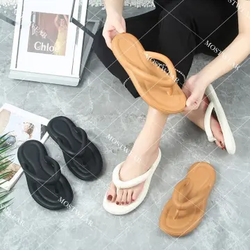 Thailand fashion rubber sandals women's summer flat bottom travel vacation  beach sandals