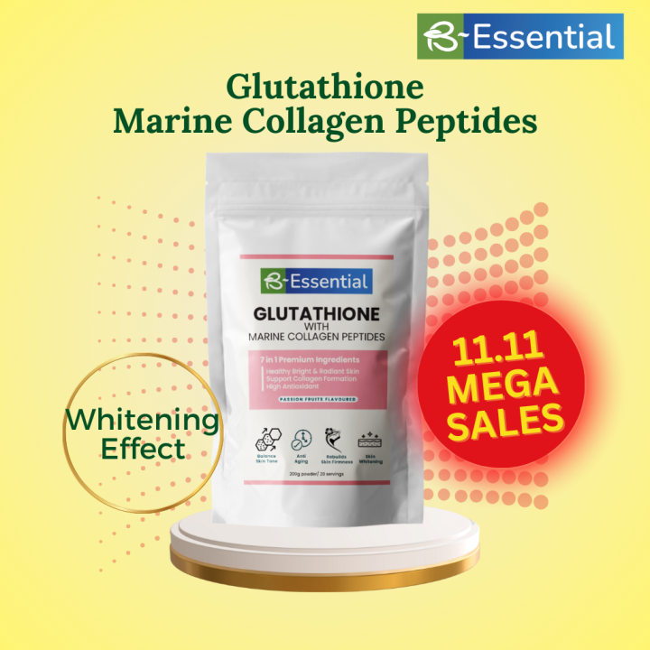 BEssential Glutathione w Marine Collagen Powder (200g) Skin Whitening