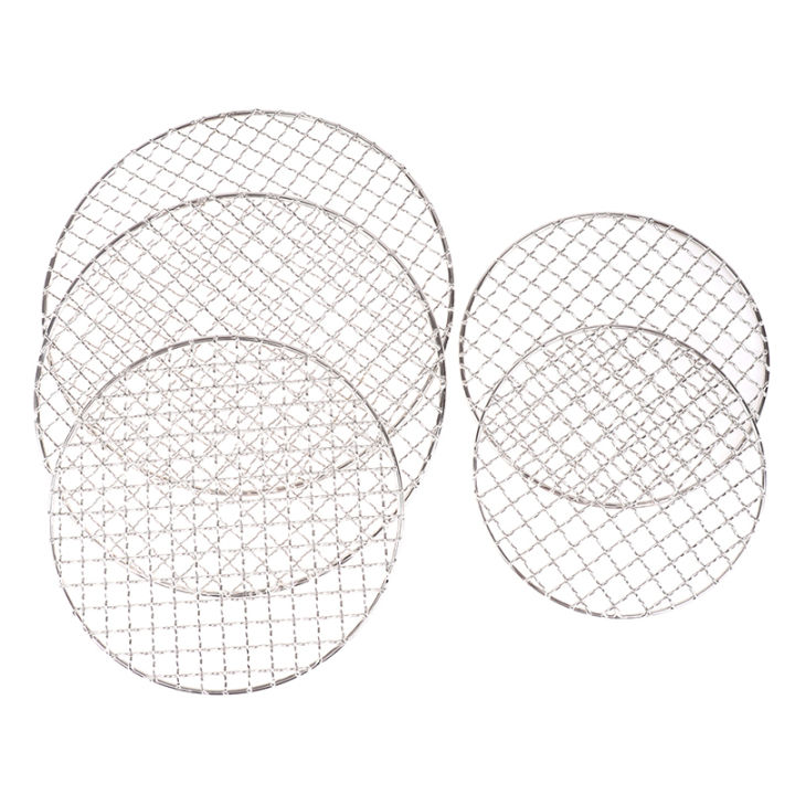 rjnfwlee Stainless Steel Round BBQ Grill Net Round Grate Steam Net
