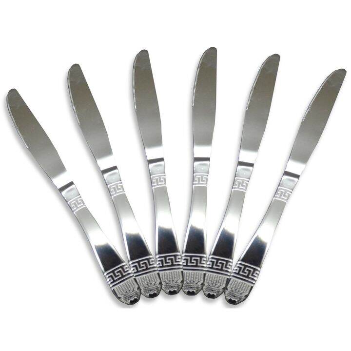 YSP Table Knife with Design (pack of 6) Lazada PH
