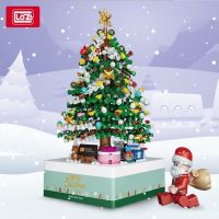 LOZ Christmas Music Box Small Particle Assembled Building Blocks Childrens Toys Compatible with Lego Christmas Tree Music Box Gift toys Lego