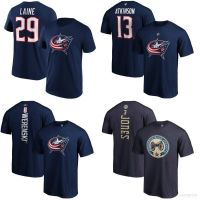 High volume jerseys NEW NHL Columbus Blue Jackets Hockey Jersey Tshirt Laine Werenski Atkinson Jones Sport Tops Short Sleeve Loose Unisex