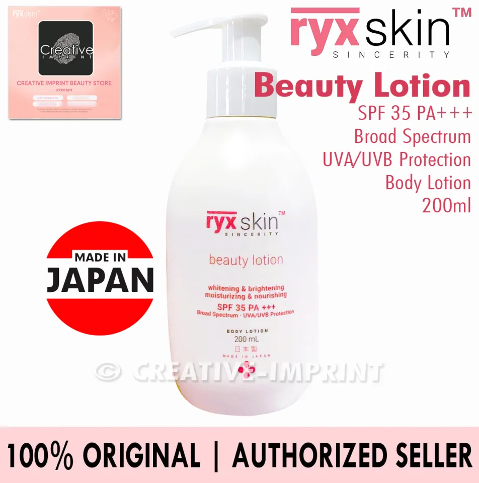 Ryx Beauty Lotion 200ml (Made in Japan) SPF35 PA+++ Broad Spectrum