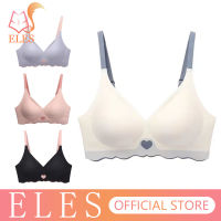 ELES Push Up Bra ไร้รอยต่อสำหรับผู้หญิง Bralette แบบไม่มีสายแบบถอดได้สบายหน้าอก Pad Bra สุภาพสตรีชุดชั้นในนอนหลับ