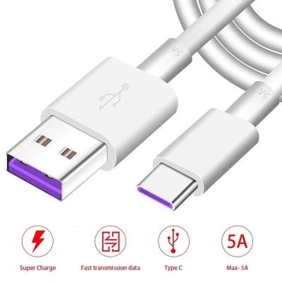 For Huawei USB 5A Type C Cable P30 P20 Pro lite Mate20 10 Pro P10 Plus lite USB 3.1 Type-C Supercharge Super Charger Cable Wall Chargers