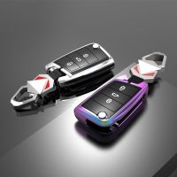 【LZ】✸  Liga de zinco Car Key Cover Fob Case para VW Volkswagen Tiguan MK2 Jetta Passat B8 Magotan Golf CC Atlas Arteon Skoda Kodiaq Superb