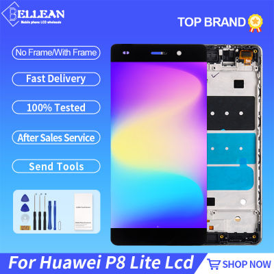 ทดสอบการทำงาน5.0นิ้ว P8 Lite จอแสดงผลสำหรับ P8 Lite 2015 LCD Touch Screen Digitizer ALE-L21ประกอบกับกรอบ