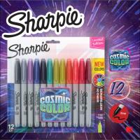 ปากกามาร์กเกอร์ Sharpie Cosmic Color Limited Edition หัว 1.0 (ชุด 12 สี)