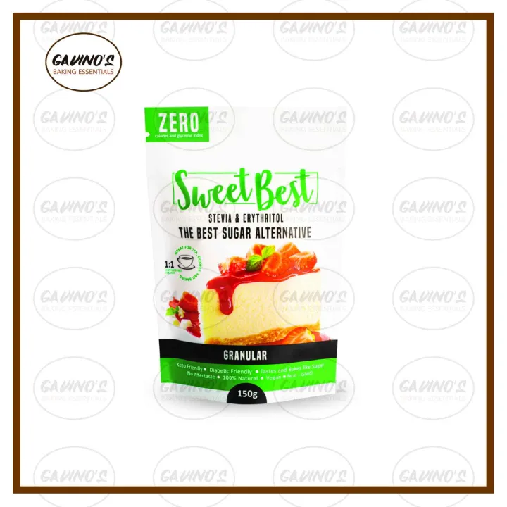 Sweet Best STEVIA & ERYTHRITOL The Best Sugar Alternative GRANULAR 150g