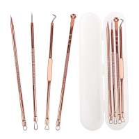 Blackhead Remover Tool Kit Comedone Acne Pimple Extractor Tool Professional Rusty Removal Stainless Skin Care