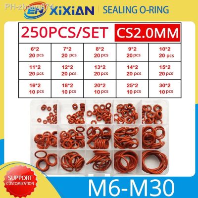 Silicone O-ring Washer Sets Sealing Gaskets O Ring Waterproof Oil Resistant and High Temperature Oring Repair Box Assortment Kit