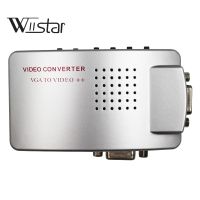 อะแดปเตอร์ VGA RCA,Composite AV S Video To VGA Converter, PC To TV Video Switch Box สำหรับ HDTV,จอภาพ,แล็ปท็อป,เดสก์ท็อป,PC