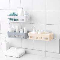 Adhesive Bathroom Shelf Storage Rack Bathroom Wall-mounted Toothbrush Tooth Glass Placement Toilet Storage Accessories Supplies Bathroom Counter Stora