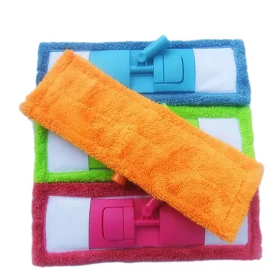Floor Folding Flat Mop Cloth Head Coral Velvet Chenille Cleaning Rag Replacement Microfibre Household Fabric Cloth Like-minded