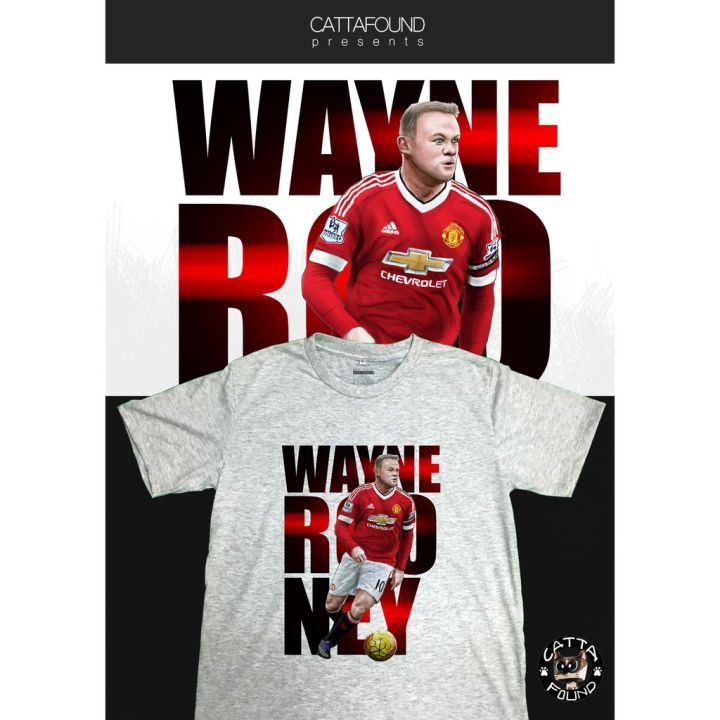 new-เสื้อยืดลายการ์ตูน-แมนเชสเตอร์-ยูไนเต็ด-manchester-united-wayne-rooney