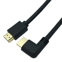 【Big-Sales】 4K * 2K HDMI-รองรับการขึ้นและลงและซ้ายและขวามุม90องศา2.0ชายสายเคเบิลเชื่อมต่อHDTV 2.0 HD สายพ่วง2.0V สายเคเบิลมุม