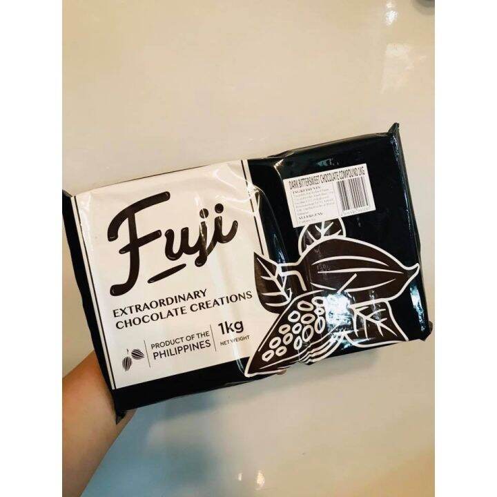 Fuji chocolate bar 1kg (milk semisweet bittersweet) expiry date Oct 7