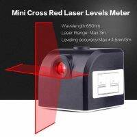 Mini 2 Cross Laser Levels Meter Red Lines Vertical Horizontal Leveling Instrument with Magnet Adsorption 2019 NewArrivl