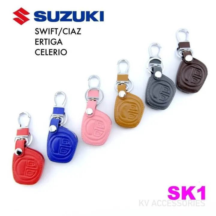 AD.ซองหนัง ใส่กุญแจตรงรุ่น SUZUKI รุ่น SWIFT/CIAZ  ERTIGA CELERIO รหัส SK 1 ระบุสีทางช่องแชทได้เลยนะครับ