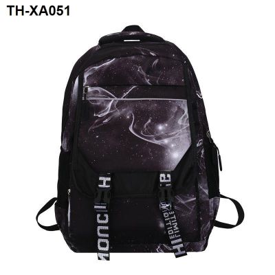 cool gradient bag male han edition large capacity high school graffiti laptop backpack fashion