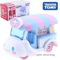 Takara Tomia Dream TOMICA 147 # Sanrio Cinnamoroll การ์ตูนรถเข็นเครื่องดื่มคอลเลกชันรถรถโลหะผสมของขวัญ