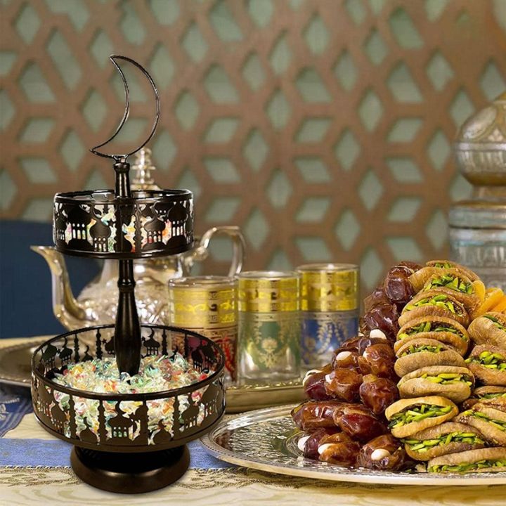 ramadan-tray-eid-mubarak-plate-muslim-metal-tray-party-serving-for-breakfast-dinner-dessert-pastry-display-holder