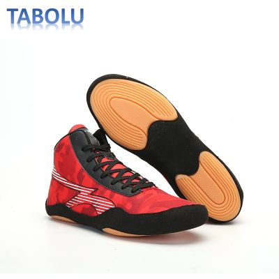 New Breathable Mens Professional Wrestling Shoes Big Kids Boxing Training Shoes Lightweight Non-slip Wrestling Sports Shoes Men