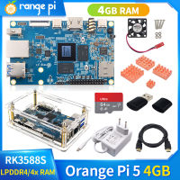 Orange Pi 5 4GB RAM Rockchip RK3588S 8 Core Gigabit Ethernet บอร์ดเดี่ยวคอมพิวเตอร์รองรับ Orange Pi OS Android12 Debian11