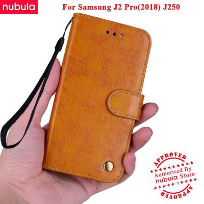 NUBULA For Samsung Galaxy J2 Pro(2018) J250 J2(2018) Multi-functional Wallet Case High Quality Flip Cover Casing Galaxy J2(2018) [Business Leather Serial] Leather Phone Case Hands-free Stand Support With 3 Slots Free Rope For Samsung Galaxy J2 Pro(2018)