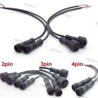 10pcs 2 3 4 pin core DC male female connector power 3A Cable Copper Wire waterproof IP65 Plug for LED Strip light diy car repair YB23TH