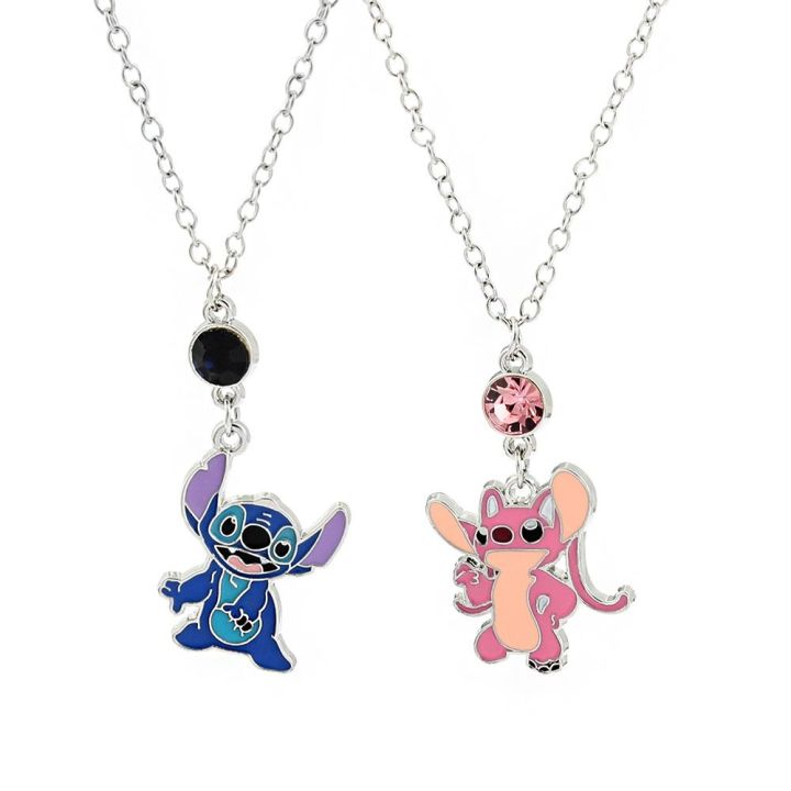 DSFYG Men Simple Cartoon Necklace Friendship Jewelry Stitch Lilo and ...