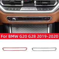 For BMW 3 Series G20 G28 2019-2020 Accessories Carbon Fiber Car Air Conditioning CD Panel Button Trim Cover Frame Decor Stickers