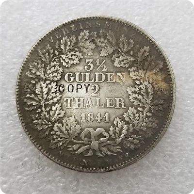 1841เยอรมันระบุ2 Thaler 3-1/2 Gulden - Ludwig ฉันคัดลอกเหรียญ