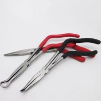 Curved handle 11 quot; Extra Long 90 Degree Bent Needle Nose Circlip Oil Seal Snap Ring Plier repair Tool