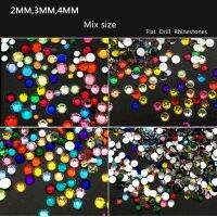 【CW】№  Size Rhinestones  Colorful Glitters Nails Shoes And Wedding Decoration 234MM