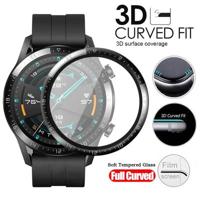 Soft Fibre Tempered Glass Film Cover For Huawei Watch GT 2 2E 2Pro Fit Es Screen Protective For Honor Watch Magic 2 42mm 46mm Screen Protectors