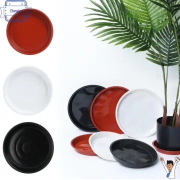 Flower Pot Round Drip Trays Plastic Tray Saucers Indoor Outdoor Plant Saucer