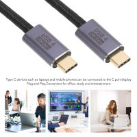 สายข้อมูล USB4 20Gbps สายเคเบิลชนิด C ถึง Type C ความเร็วสูงสำหรับแล็ปท็อป