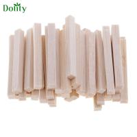 Dolity แท่งเฟอร์นิเจอร์ทำจากไม้บัลซาทรงสี่เหลี่ยม50ชิ้น,สำหรับเด็กโมเดลทำ DIY งานฝีมืองานแต่งงานงานปาร์ตี้50/80/110มม.