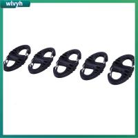 WLVYH ตะขอปีนเขาพวงกุญแจหัวเข็มขัดคู่คาราบิเนอร์แบบ S-Type 5ชิ้น/10ชิ้นสำหรับตั้งแคมป์กลางแจ้ง